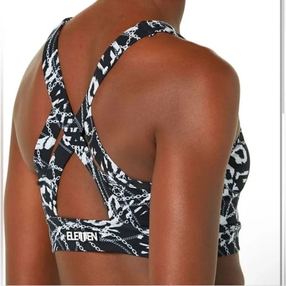 Eleven by Venus Williams Chain Print 90s Sport Bra NWT Small - Picture 9 of 9